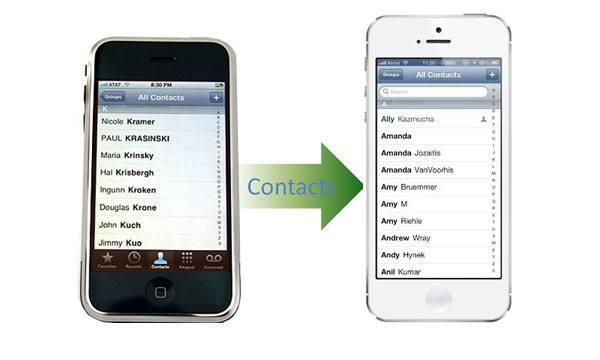 Steps to Transfer Contacts from iPhone to iPhone