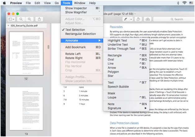 How to Edit PDF files Preview App