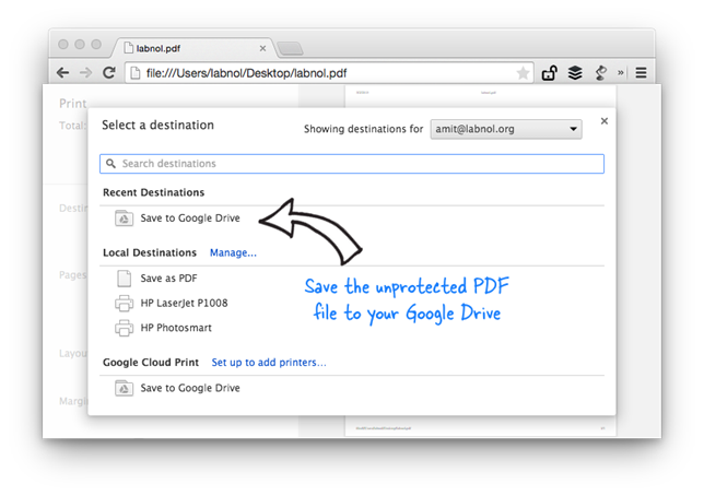 Removing PDF Password without Google Chrome