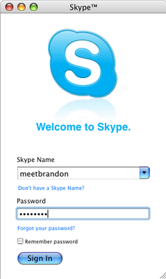 welcome to skype