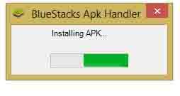 Bluestacks installing Apk