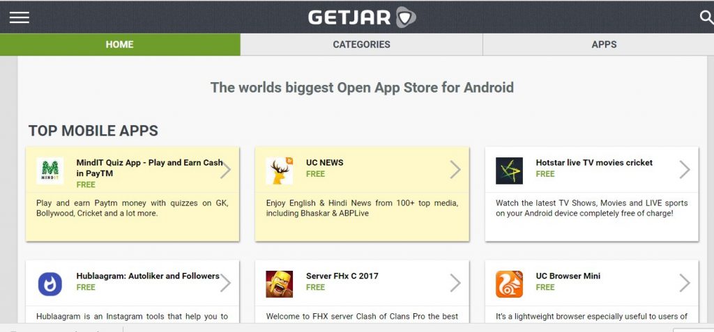 GETJAR Android Store