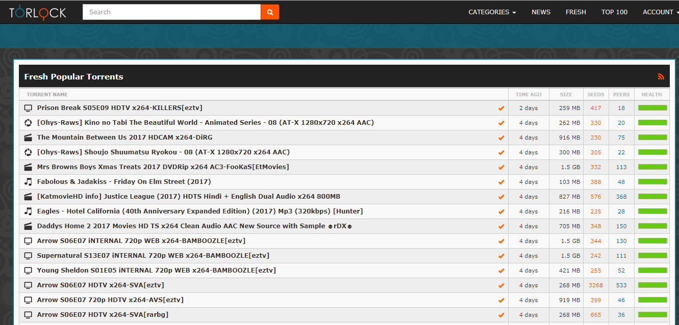 Torlock - Best Torrent sites 2018