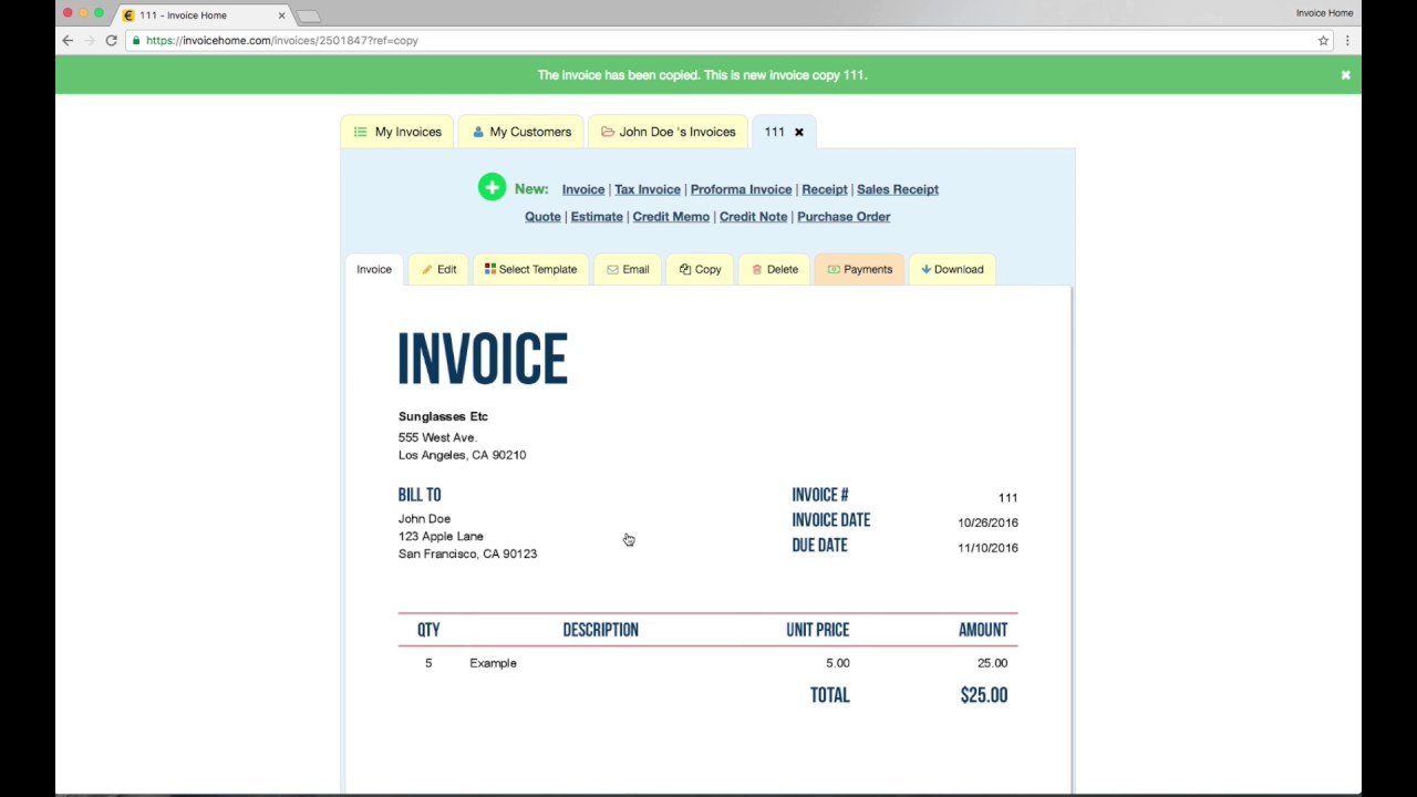 InvoiceHome: Receipt Maker
