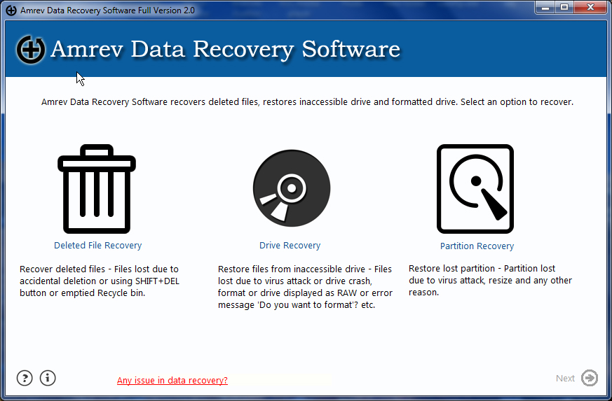 Amrev Data Recovery Software